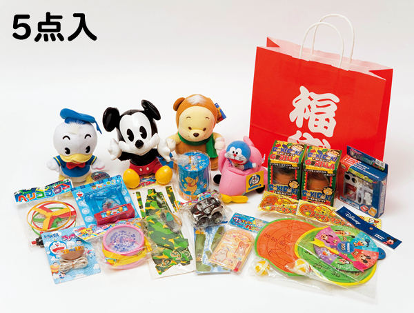 景品セット 福袋 キャラクター5点入 セット 季節の商品 お正月グッズ 景品 子供用 Com イベント用品とパーティーグッズの通販